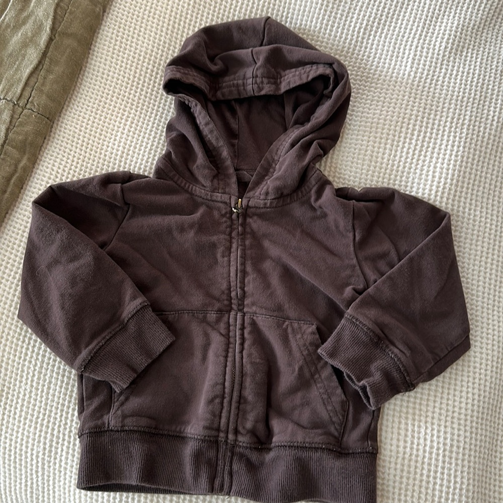 Primary zip sweatshirt - brown - 12-18 months